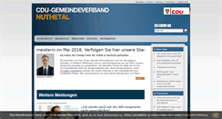 Desktop Screenshot of cdu-nuthetal.de